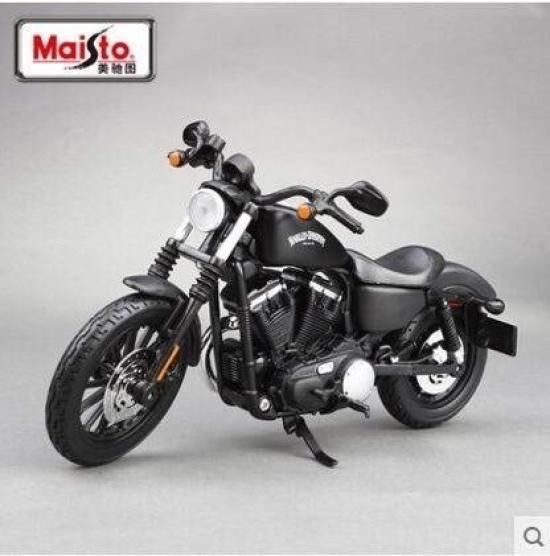 Maisto Maßstab 2014 Sportster Iron 883 Fertigmodell 1/12 Harley-Davidson (Schwarz) (Produktcode 32326)