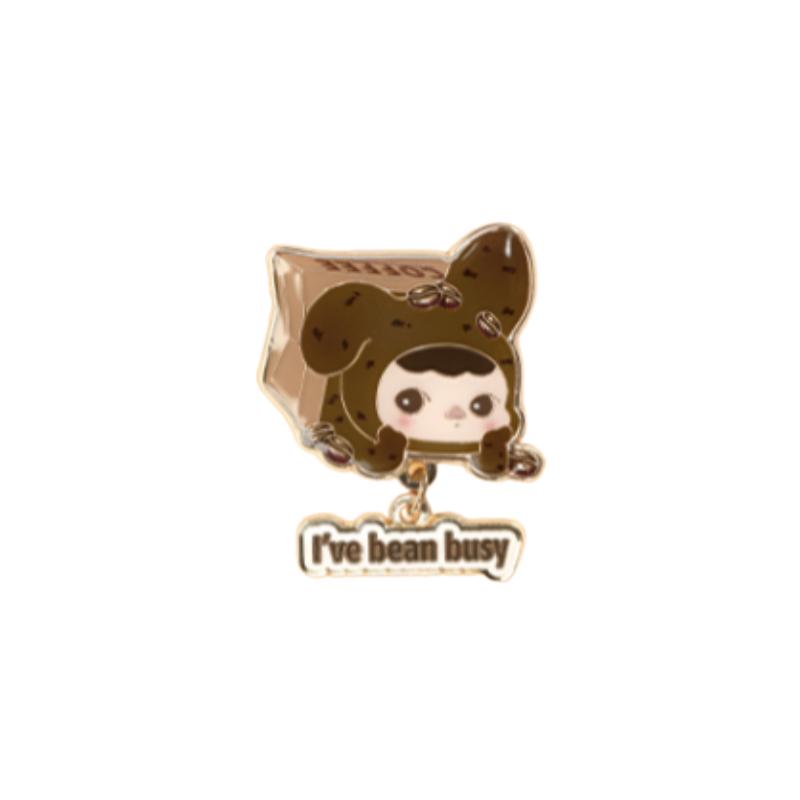 POP MART Pucky Elf Bunny Café Collection, Badge Mystery Boxes, Single Blind Box