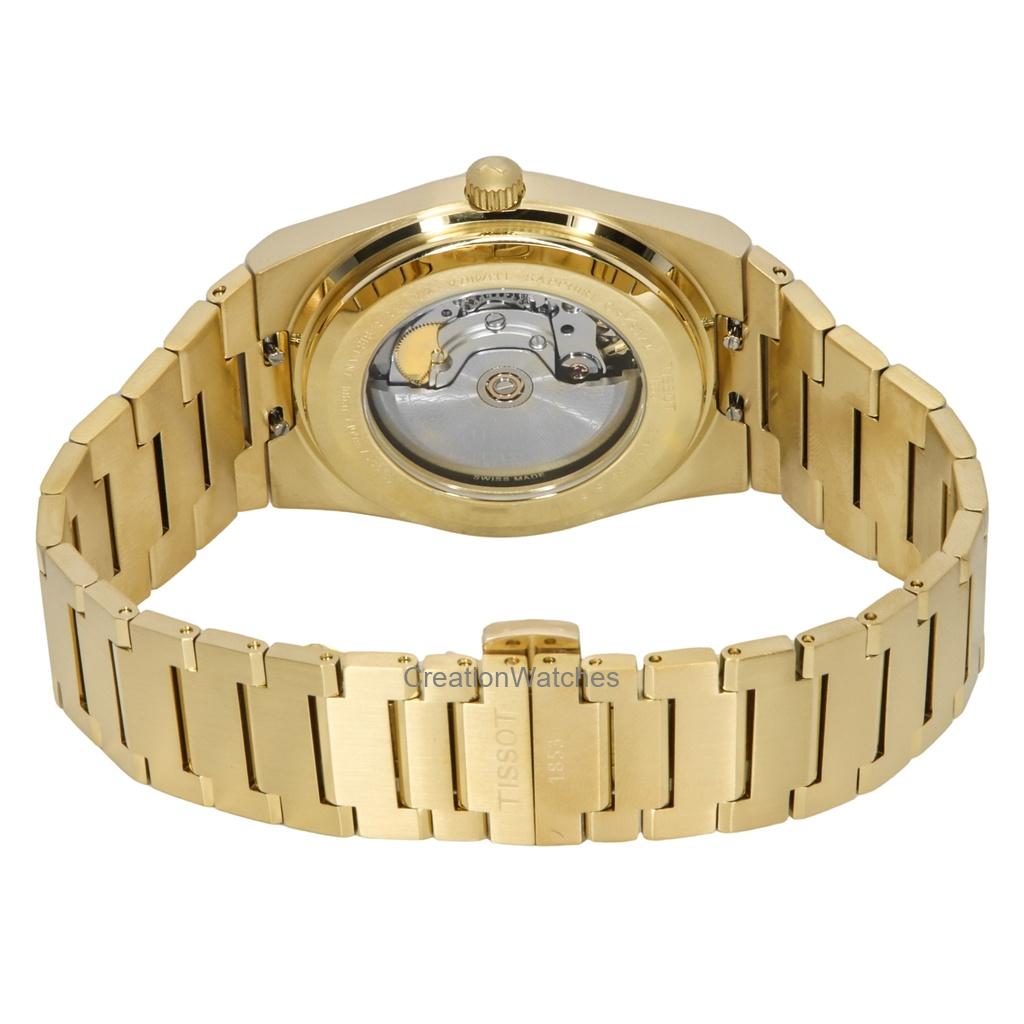 Tissot PRX Powermatic 80 Gold Tone Stainless Steel Champagne Dial Automatic T137.407.33.021.00 100M Men's Watch