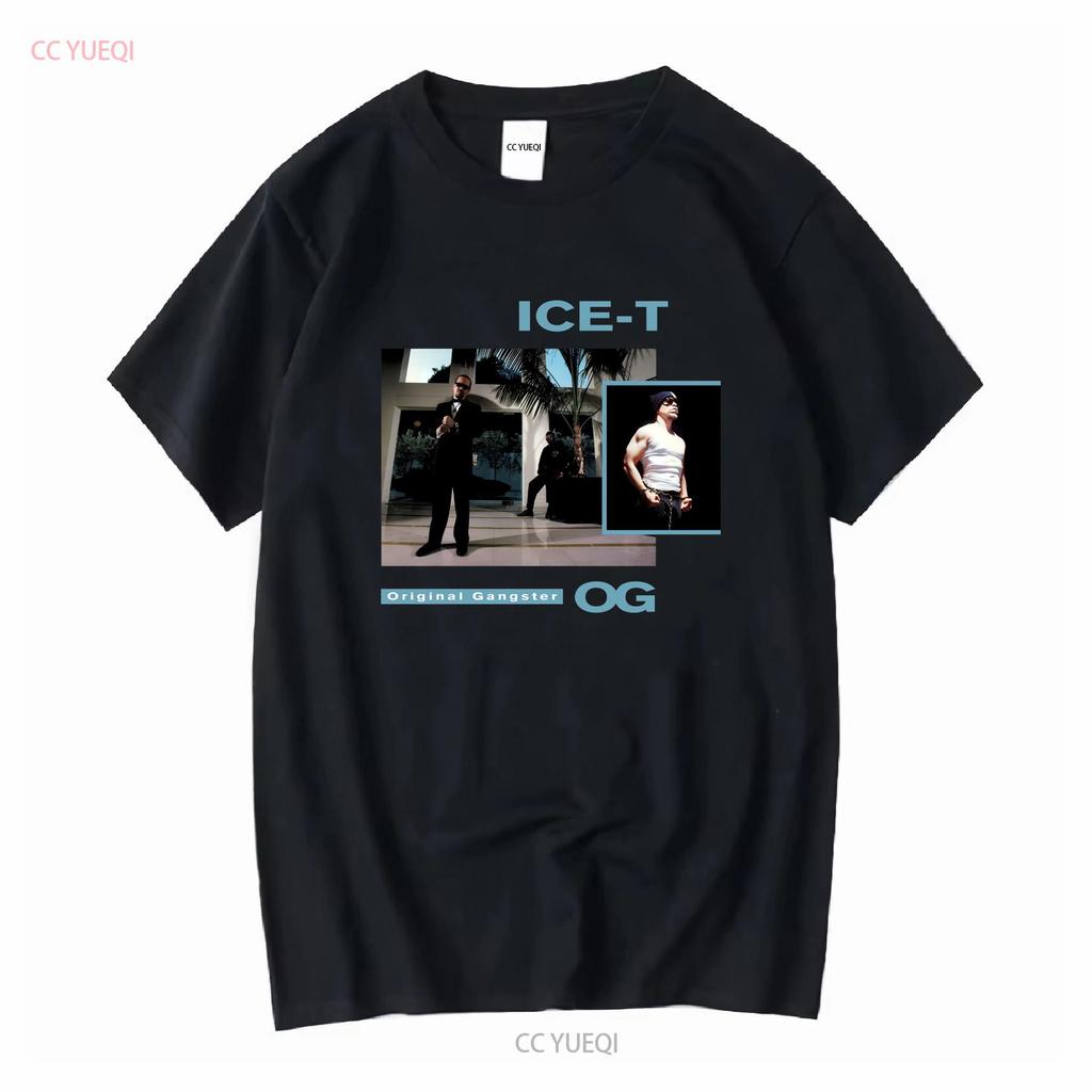 Nouvelle Chemise Homme Ice T O G Original Gangster Américain Noir Taille S 3XL vintage Lavée streetwear Douce Polyvalente Élégante