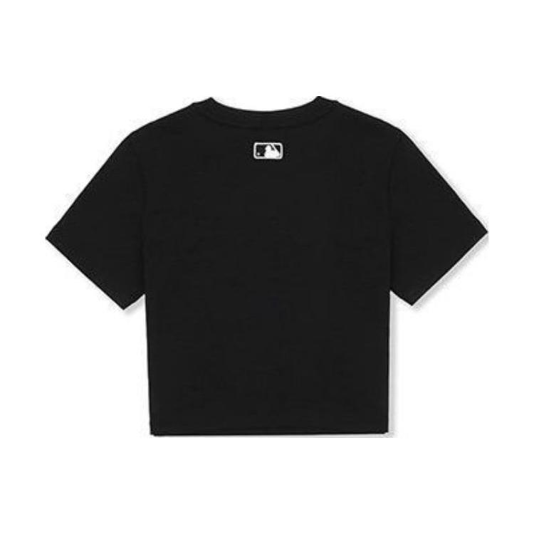 New MLB SS23 Heart Series Regular T Shirt Women's Black 3FTSH0243-50BKS
