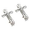 Gothic for Cross Bangs Duckbill Clip Vintage Hair Barrettes Halloween Trendy Ponytail Decor Non-Slip Cosplay Hair Side C