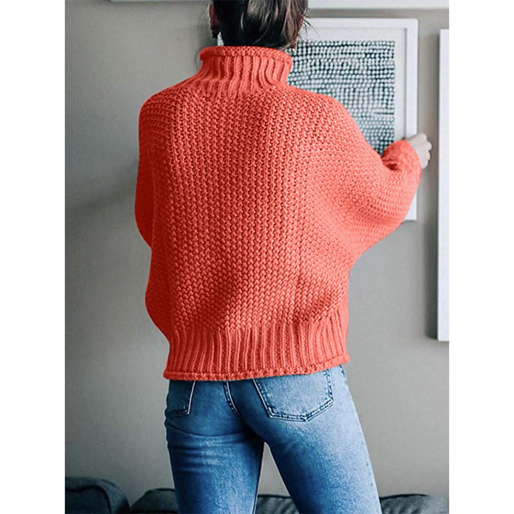 Womens Off The Shoulder Sweater Casual   Knitted Loose Long Sleeve Pullover