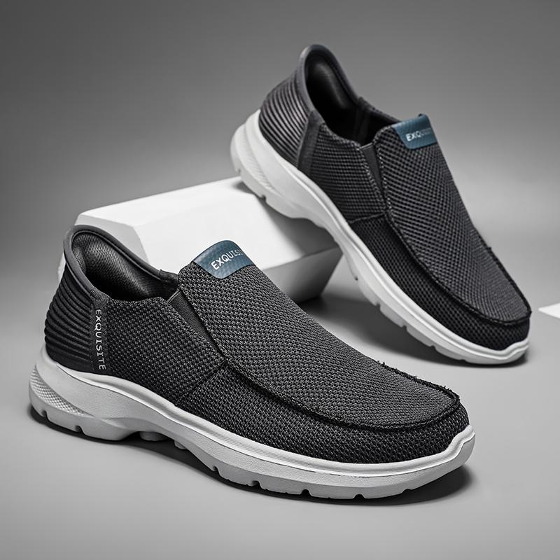 Nieuwe Zomer Ademende Canvas Schoenen Heren Loafers Slip On Sneakers Mode Casual Herenschoenen Lichtgewicht Flats Heren Rijschoen