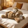 PAPA Elephant & Monkey Plush Toys - Cute Zoo Series Comfort Toy Ornament