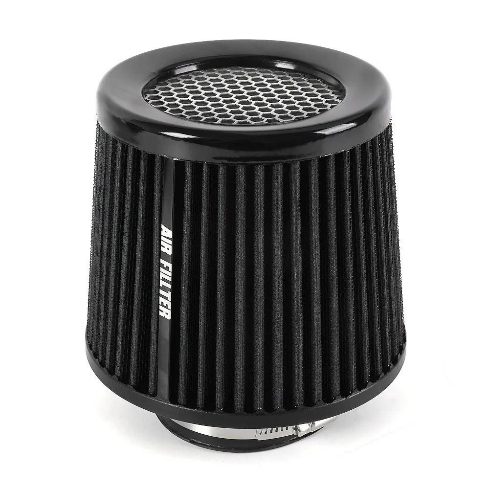 Universal 76mm 3 Inch Carbon Look Cold Air Intake Filter Mushroom Head Performance Kit Auto Racing Accessories