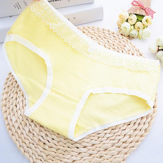 Women's Girls' Bowknot Lace Cotton Panties Briefs Underpants Intimates