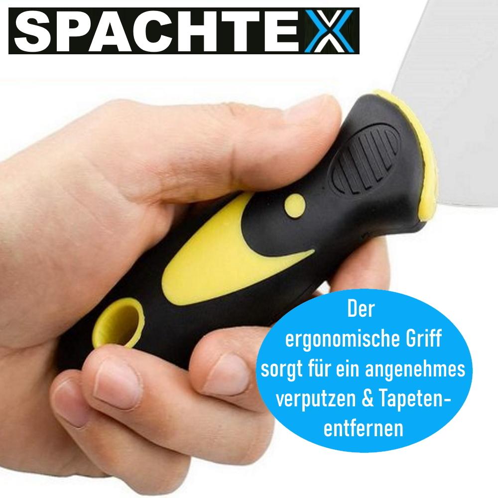 SPACHTEX Spachtel Set Edelstahl Malerspachel Trockenbauspachtel Flächenspachtel