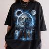 Vintage 90s Eagle Shirt, Retro Owl Moon Eclipse Graphic Tee, Y2K Grunge Bird Top, Comfort Colors Wildlife Apparel, Bird Watcher Gift