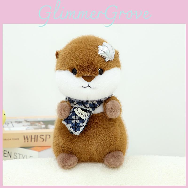 Soft Cute Scarf Otter Plush Toy Apply Children Birthday Gift And Decoration Room