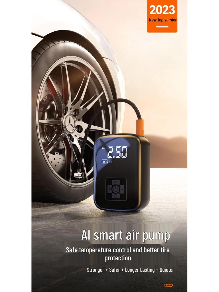 Electric Car Air Pump with Auto Stop