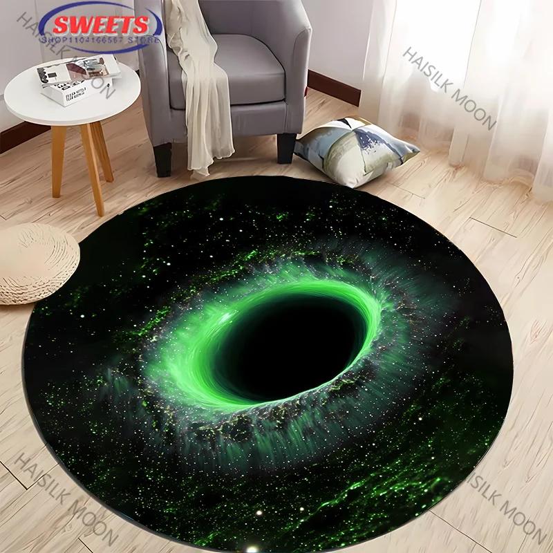 

Круглый ковер с 3D-принтом «Космическая галактика», игровой коврик для детей, ковер для гостиной, спальни, ковер для кресла, круглый коврик для компьютерной комнаты Diameter -60cm