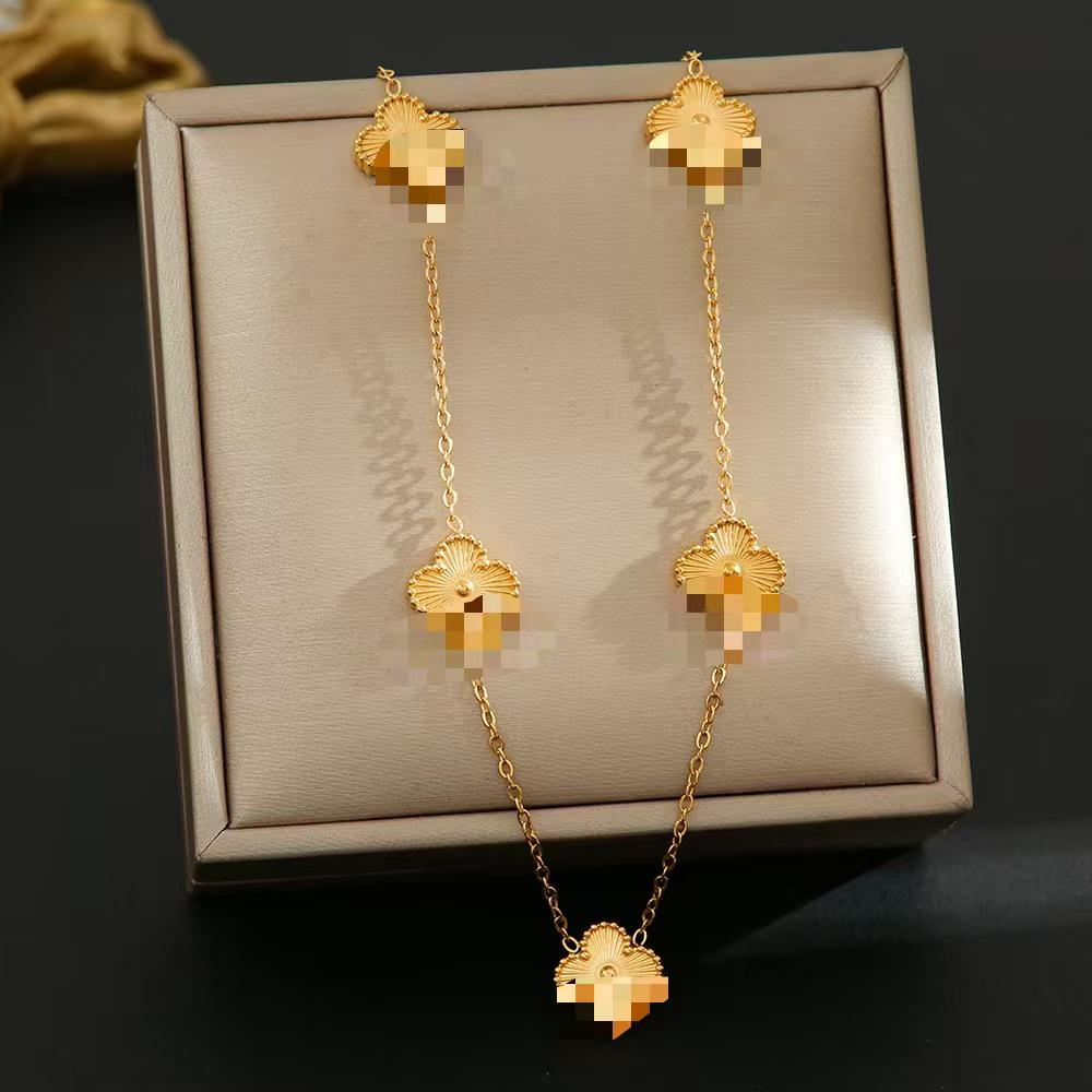 Colier din Oțel Titan Placat cu Aur de 18K, Lanț Claviculă de Înaltă Calitate pentru Femei - Bijuterii care nu se Decolorează