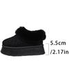 Fashion Classic Black Platform Snow Boots for Women Comfortable Faux Fur Warm Snow Boots Woman Short Plush Soft Sole Botas Lady