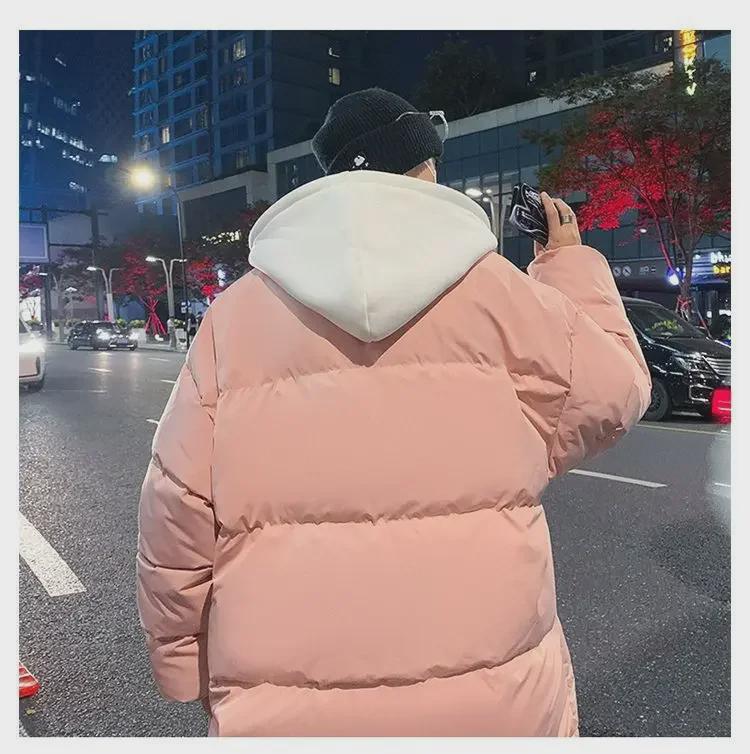 Pánská zesílená bunda z prachového peří a bavlny - Podzimní a zimní styl se sametovou podšívkou