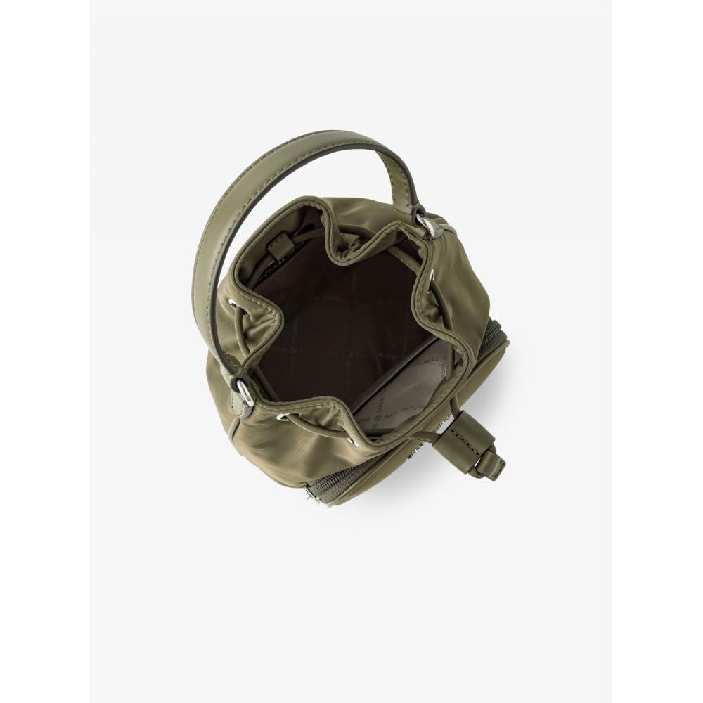 Michael Kors Khai Nylon Bucket Bag Small 35t5s5fm1c310 Olive
