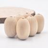 10pcs 30*20mm Egg Shaped Wooden Beads Easter Wood Beads Farmhouse Rustic Beads Loose Spacer Beads for Craft Decoration
