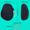 Logitech MX MASTER 3s/4 Advanced Wireless Mouse (Silent, MX2300GR) with Lebakort Storage Case (Black Case)