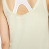 Nike Dri-Fit Unifarben Lässig Locker Sport Tanktop Damen Oberteile Blass-Vanille-Gelb DA0812-761