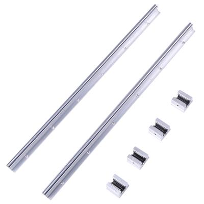 2 Stück SBR12600mm 12MM Linearlager Schiene Gleitführung Welle   4 Stück SBR12UU Blöcke