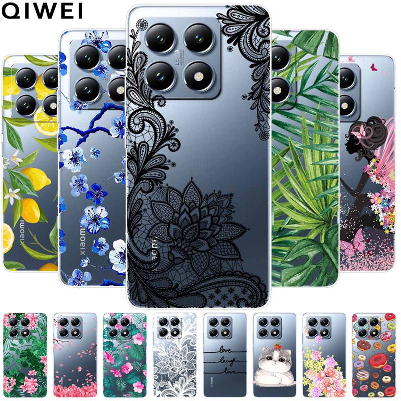 For Xiaomi 14T Case Transparent Cute Soft Silicone TPU Coque for Xiaomi 14t Pro Phone Cover Clear Capa Mi14T 14 t 14tPro Shells