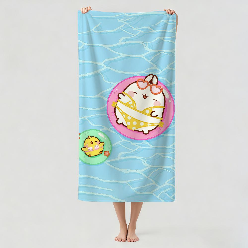 Cartoon cute M-MolangS Towel Drying Bath Towel Applicable To Light Swimming Camping Yoga Beach Out