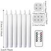 Remote Controlled LED Taper Candles Flickering Effect Atmosphere Night Lamp  Home Wedding Decor
