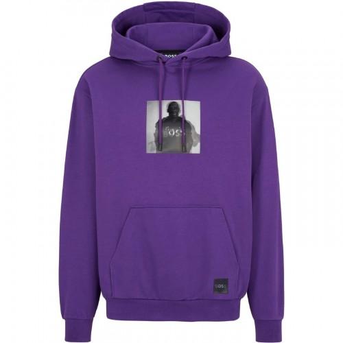 Boss Mens Silhouette Pullover Hoodie