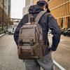 Men's Backpack Fashion Pu Leather Waterproof Man Laptop Bag Korean Backpacks Large School Bag Male Rucksack Student Pc Bagpack