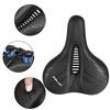 Big Wide Ventilated PU Road Bicycle Seat Carbon Shell Shock Absorption for Men-Simple Design Universal Bikes Soft Cycling