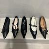 Fashion Bailamos 2025 Brand New Spring Flats Fashion Bow-knot Casual Loafers Pointed Toe Shallow Slip On Ladies Elegant Ballerina Shoes
