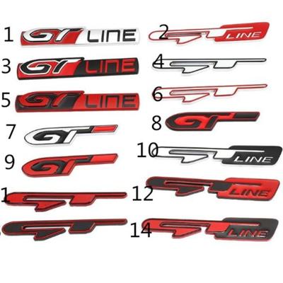 Araba Etiket GT Hattı Peugeot GT RCZ 308 508 3008 5008 Forte Optima Picanto Stinger Sorento Renault Clio Grandtour Megane