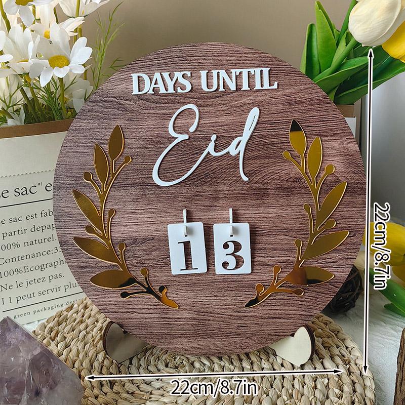 Ramadan Countdown Calendar Eid Mubarak Ornament Kareem Islam Muslim Party Supplies Home Muslim Islamic Festival Party Favors