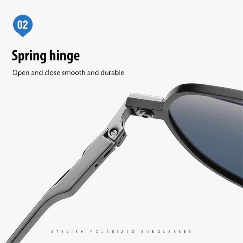 aoron Metal Frame Photochromic Polarized Sunglasses for Men Women Fashion Sports Driving Fishing Glasses UV400