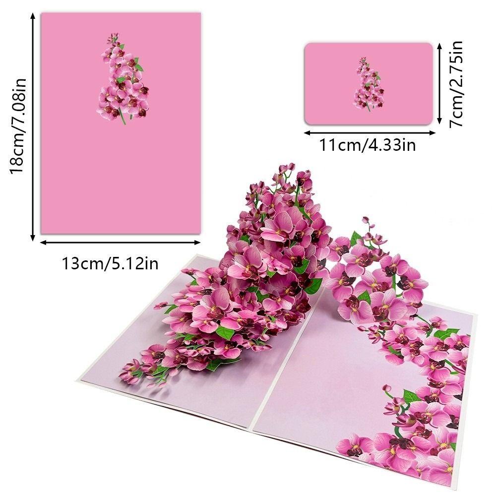 Pop-Up Design 3D Pop-Up Rose Card Rose Wedding Greeting Card Mother'S Day