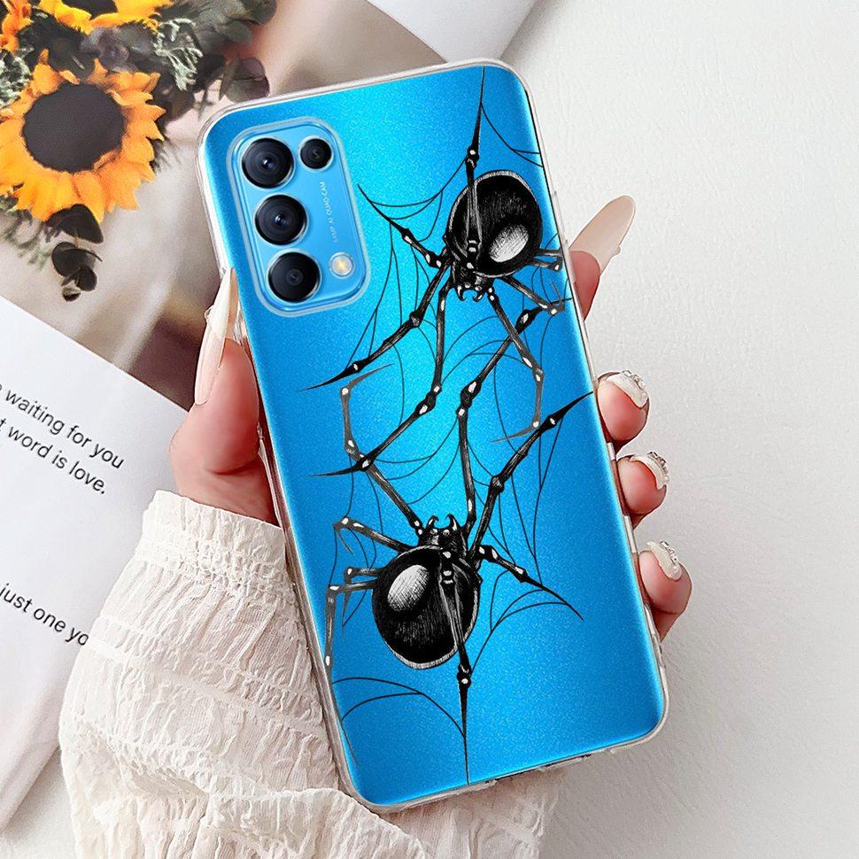 For Oppo Reno5 5G Case Stylish Flower Butterfly Soft Silicone Case For Oppo Reno5 Reno 5 K 5K Cases CPH2145 Cover Coque Bumper