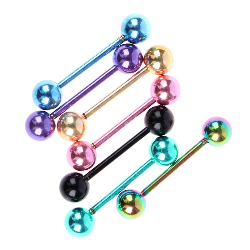 7 Pcs/Set The Plating Color Steel Stainless Steel Rod Tongue Nailed Double Ball