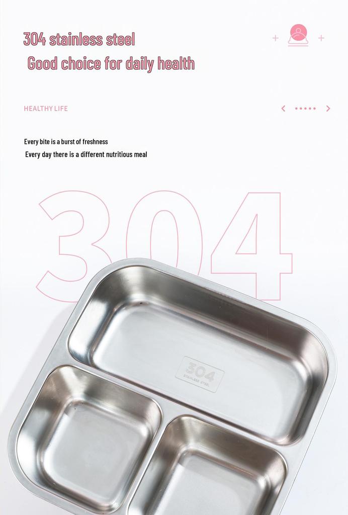 Creative Stainless Steel Lunch Box for Weight Loss and Office Use