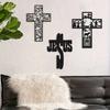1pc Christian Cross Vinyl Decal - Premium Interior Decor for Laptop, Car & Accessories