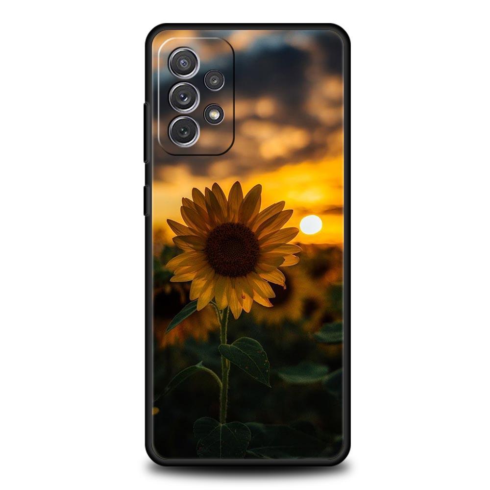 Beautiful Yellow Sunflower Case for Samsung A51 A71 A21S A11 A15 A25 A31 A41 A23 A33 A53 A73 A03S A05S A13 5G A35 A55 Cover