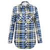Women's Fashion Casual Long Sleeve Plaid With Pocket Button Cardigan Jacket