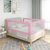 VidaXL Children's Bed Safety Rail Pink 180x25 Cm Fabric 10204