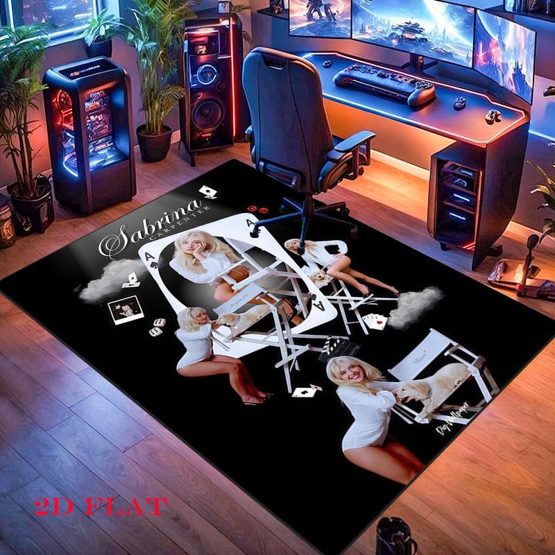 Sabrina Carpenter Soul Carpet Rug for Living Room Bedroom Home Sofa Decoration,Kids Play Nonslip Floor Mat