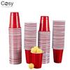50pcs 16oz Plastic Party Cups For Beer Pong, Disposable Water Cups Recyclable Red Cups with Fill Lines For Drinks,bbq,picnic