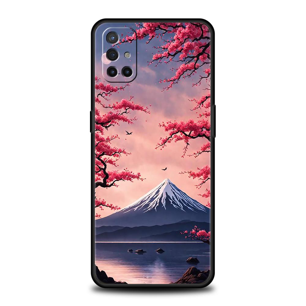 

Чехол для телефона для OnePlus 13 12 11 10 9 Pro 9T 13R 12R 10R 9R 9RT 10T 8T Nord 2T CE 3 5G N30 Крышка Япония Гора Фудзи Цветение сакуры OnePlus 11