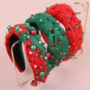 Festive Pearl & Rhinestone Christmas Headband for European & American Style Parties