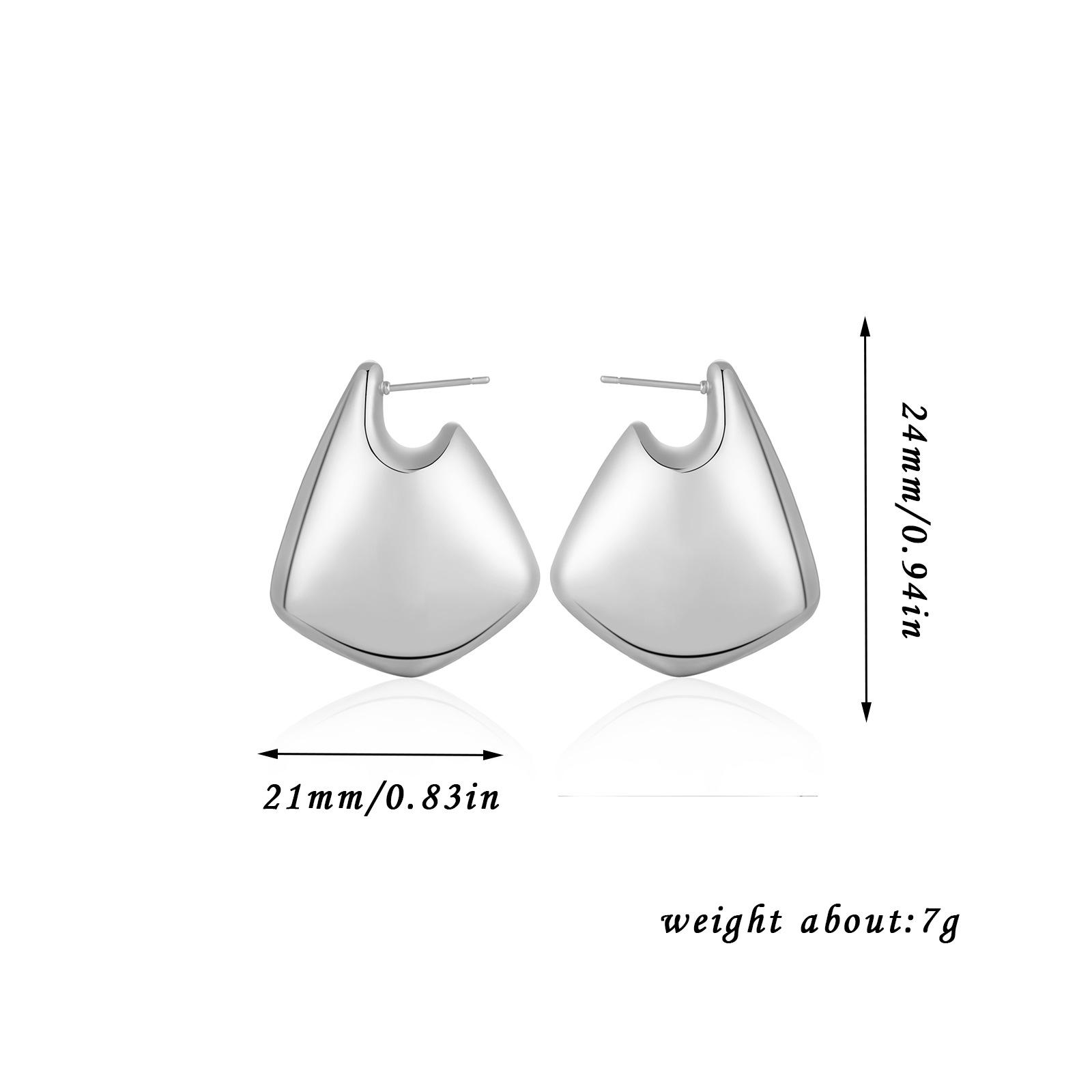 

Высококачественные гладкие полые серьги с каплями воды, нерегулярные геометрические модные серьги для девочек