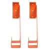 2PCS Chainsaw    Stainless Steel Wall Mount Heavy Duty Chainsaw Hold  Garage Storage   for Home Workshop Orange