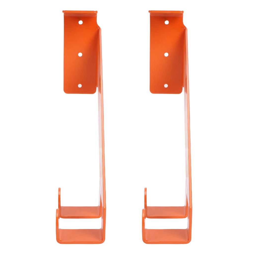 2PCS Chainsaw    Stainless Steel Wall Mount Heavy Duty Chainsaw Hold  Garage Storage   for Home Workshop Orange