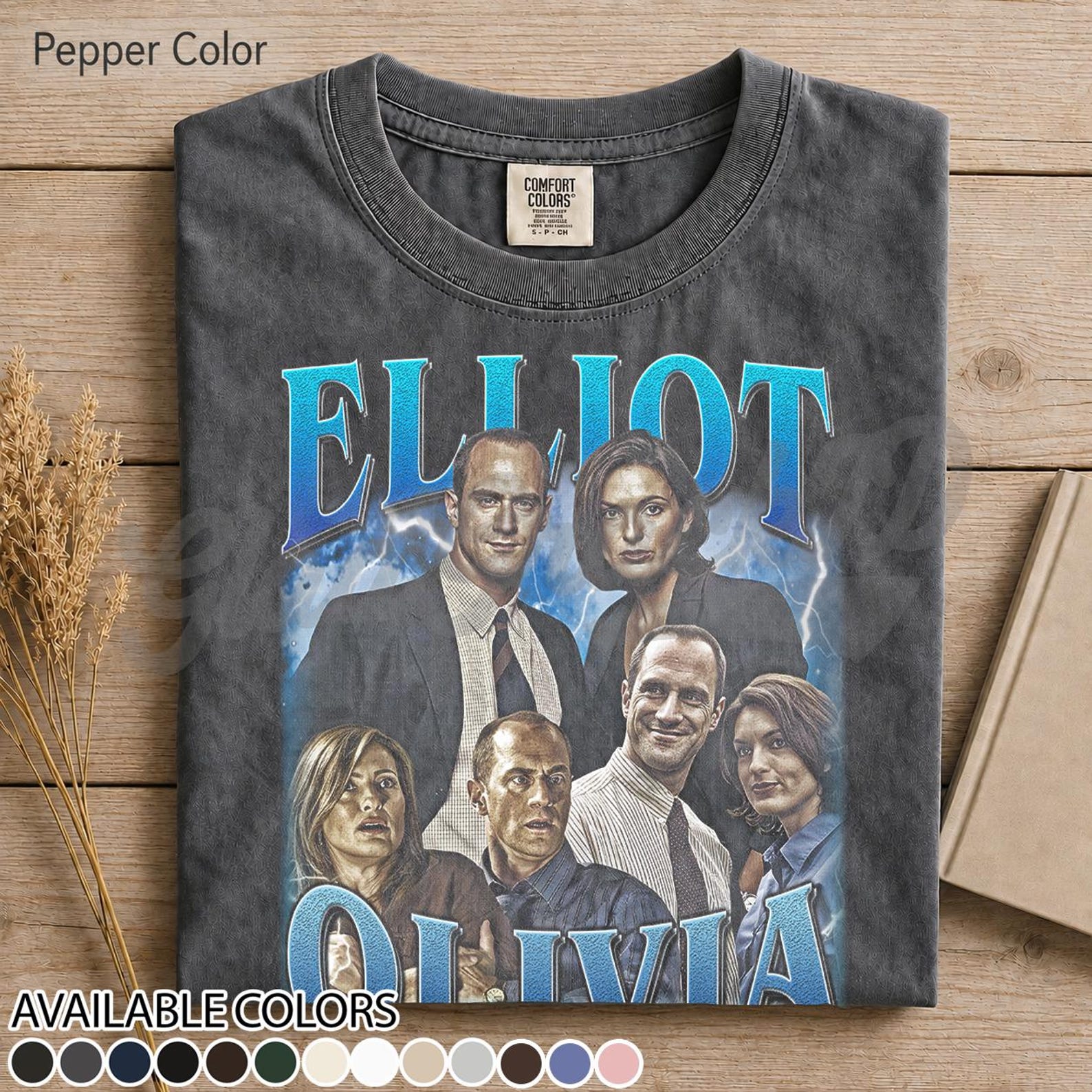 Elliot Stabler & Olivia Benson Law and Order SVU Detective Duo Tee, Crime Drama TV Show Merch, Gift for Fan Justice Partners T-Shirt FD 3XL
